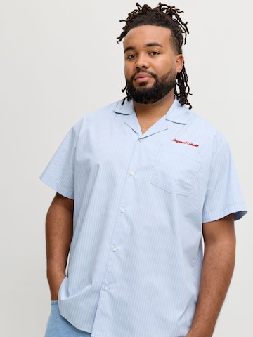 JACK & JONES Regular fit Button Up Shirt in Blue