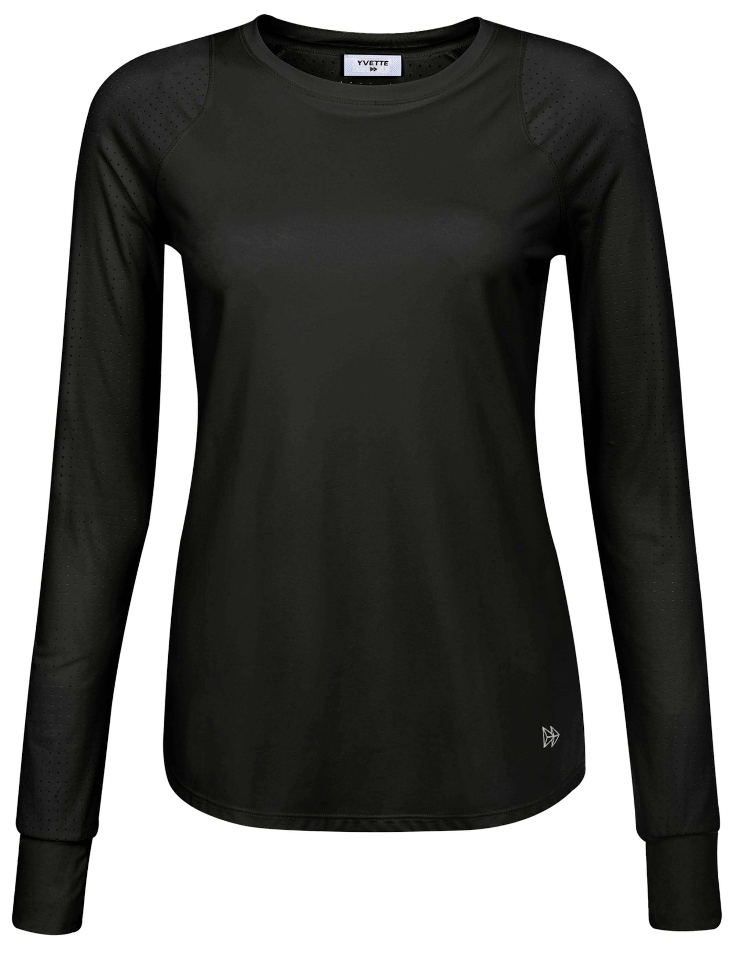 Yvette Shirt 'Katy' in Black: front