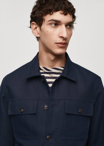 MANGO MAN Between-Season Jacket 'Lucas' in Blue