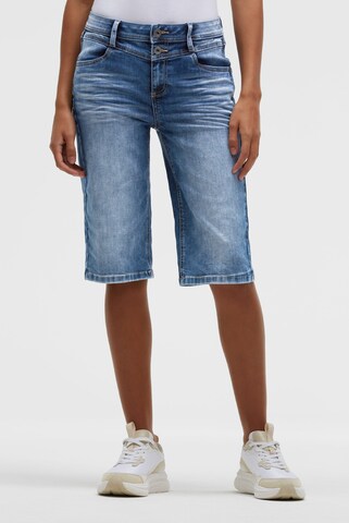 Soccx Regular Jeans Bermuda HA:NNI Regular Fit in Blau: Vorderseite