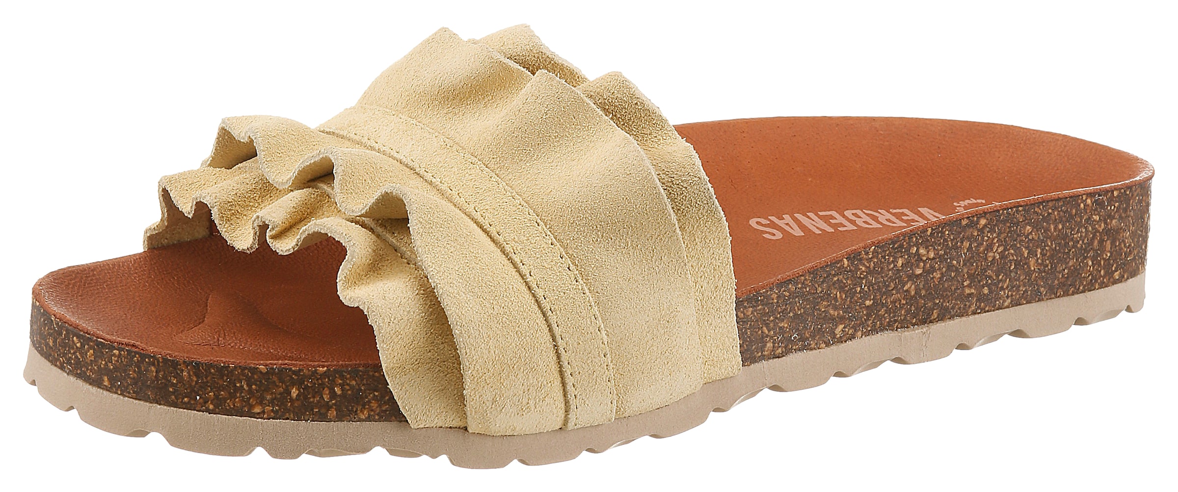 VERBENAS Pantolette 'Rocio' in Gelb: Vorderseite