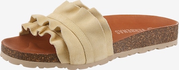 VERBENAS Mules 'Rocio' in Yellow: front