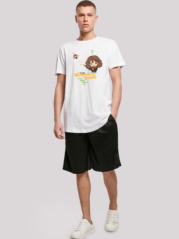 T-Shirt 'Harry Potter Hermione Granger Wingardium Leviosa Junior' F4NT4STIC en blanc