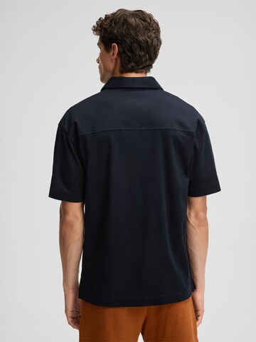 STRELLSON Poloshirt 'Erik' in Schwarz