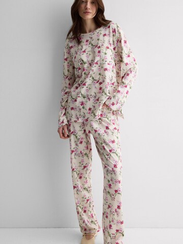 INTIMISSIMI Pajama 'Pretty Flowers' in Beige