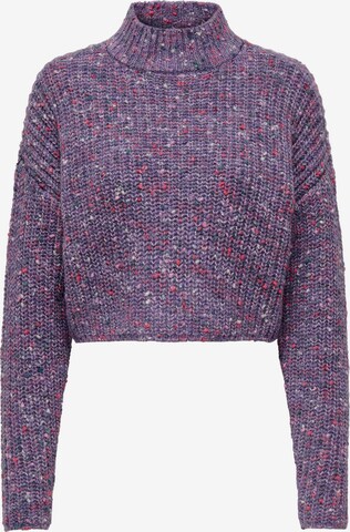 ONLY - Pullover 'SPRINKLE LIFE' em roxo: frente