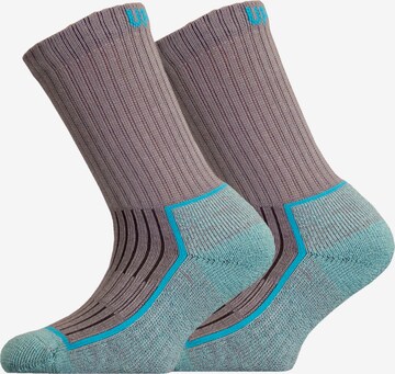 UphillSport Athletic Socks 'SAANA JR' in Grey: front