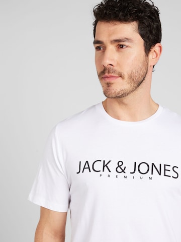 JACK & JONES Tričko 'Bla Jack' – bílá