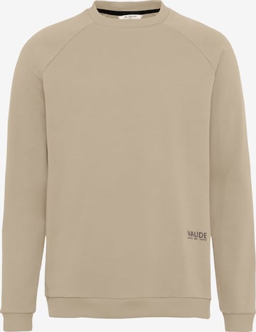 VAUDE Athletic Sweater 'Mineo III' in Beige: front