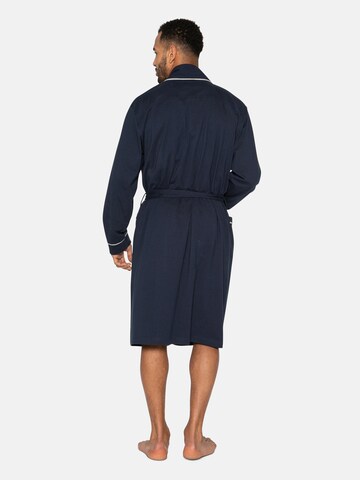 Threadbare Long Bathrobe 'Virgo' in Blue