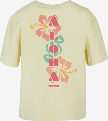 T-shirt 'Aloha' F4NT4STIC en jaune