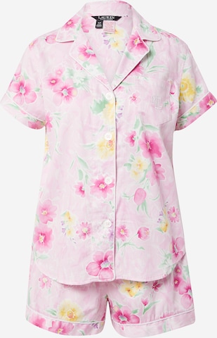 Lauren Ralph Lauren Pyjama in Roze: voorkant