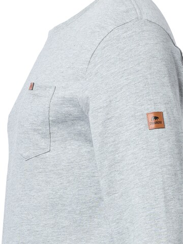 FORSBERG Sweatshirt 'Longsleeve mit Brusttasche' in Grau