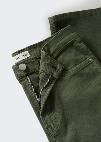 MANGO Flared Cargo Jeans in Green