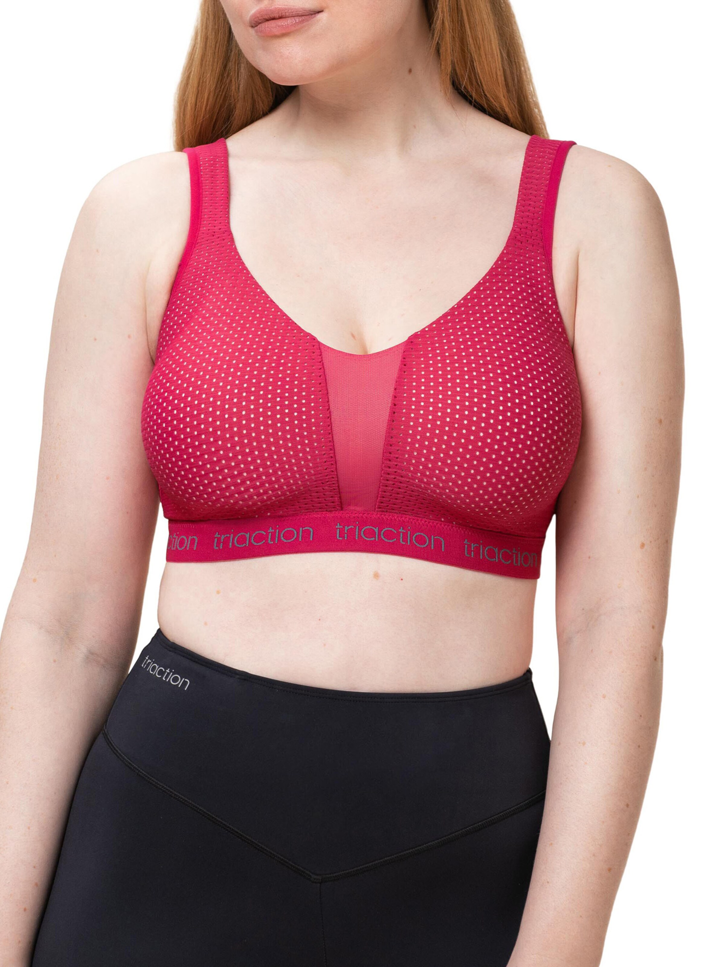 Bustier Soutien-gorge de sport ' Triaction Energy Lite ' TRIUMPH en rouge : devant