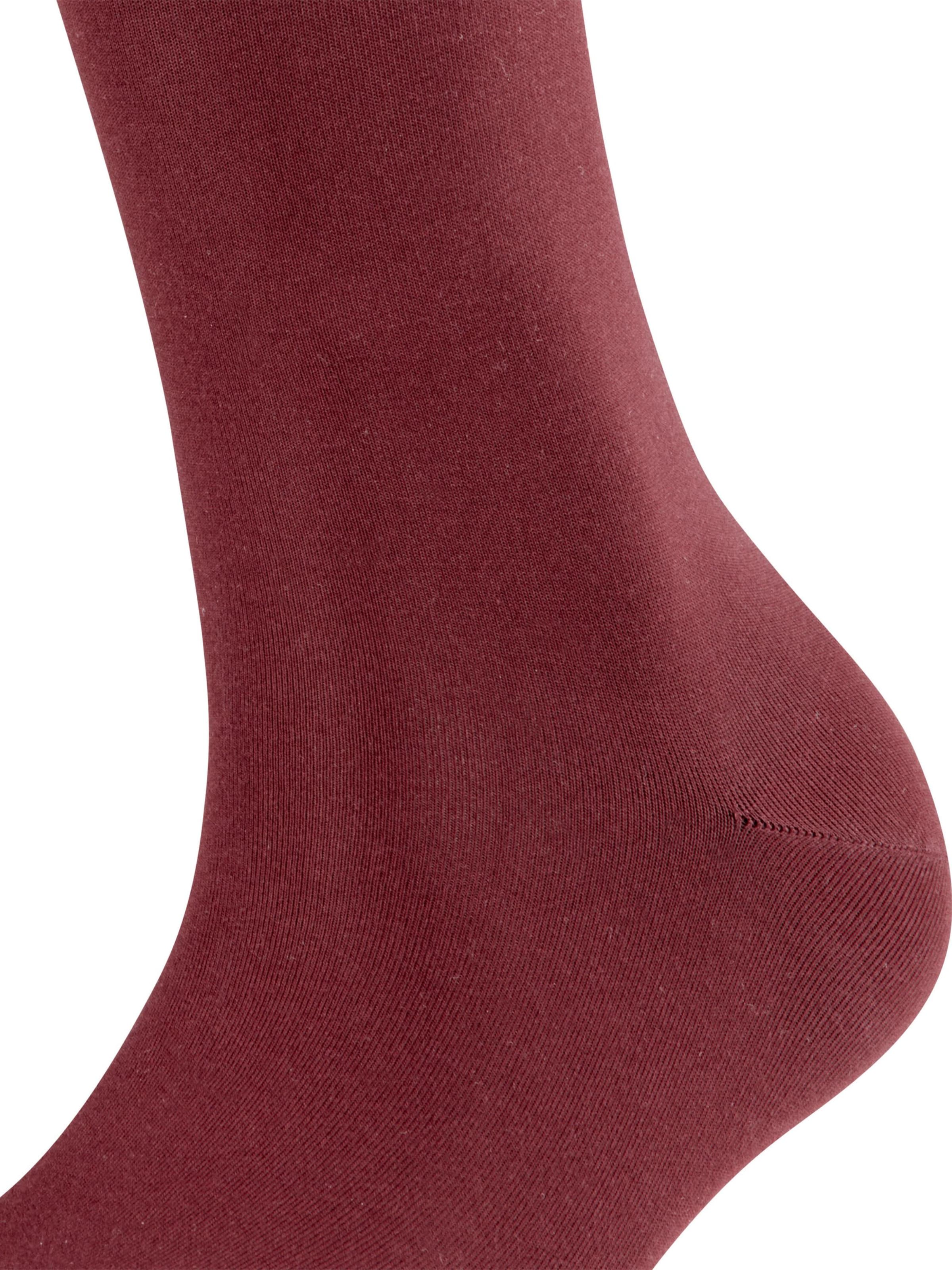 FALKE Knee High Socks 'Cotton Touch' in Red