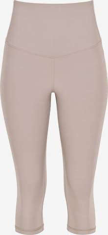 Winshape Skinny Urheiluhousut ' HWL217C ' värissä beige: etupuoli