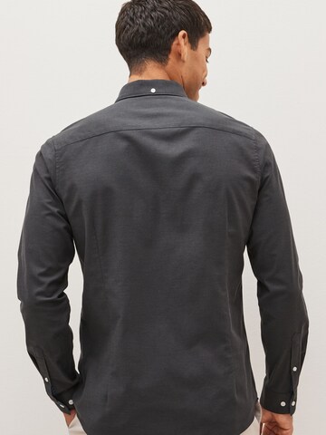 Next Slim fit Button Up Shirt in Grey
