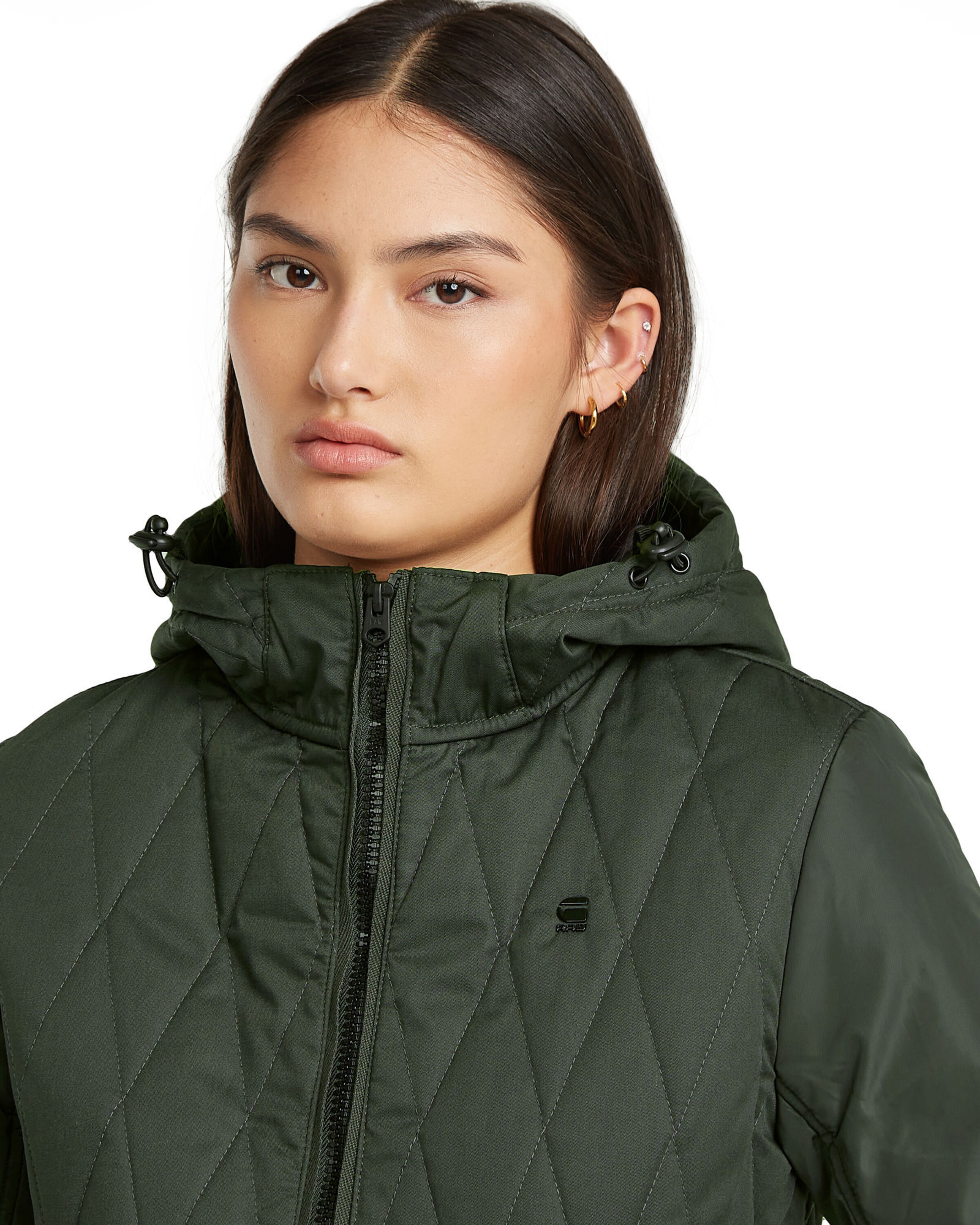 G-STAR Between-season jacket 'Utility Quilted' in Green