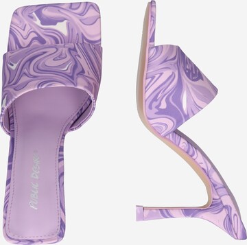 Public Desire - Sapato aberto 'SWIRL' em roxo