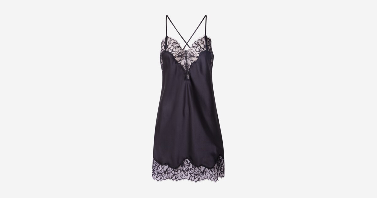 Hunkemöller Negligée 'Valerie' in Schwarz | ABOUT YOU