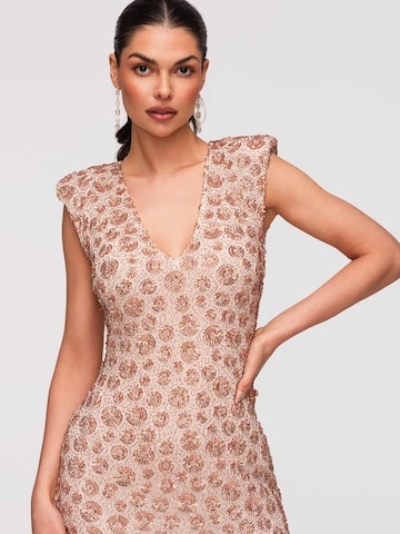 Ombre Abendkleid‌‌‌‌‌ in Beige