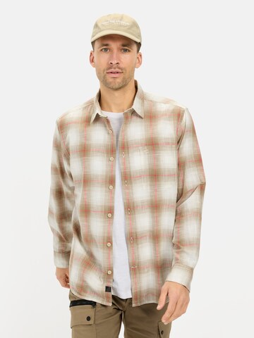 CAMEL ACTIVE Regular fit Button Up Shirt in Beige: front