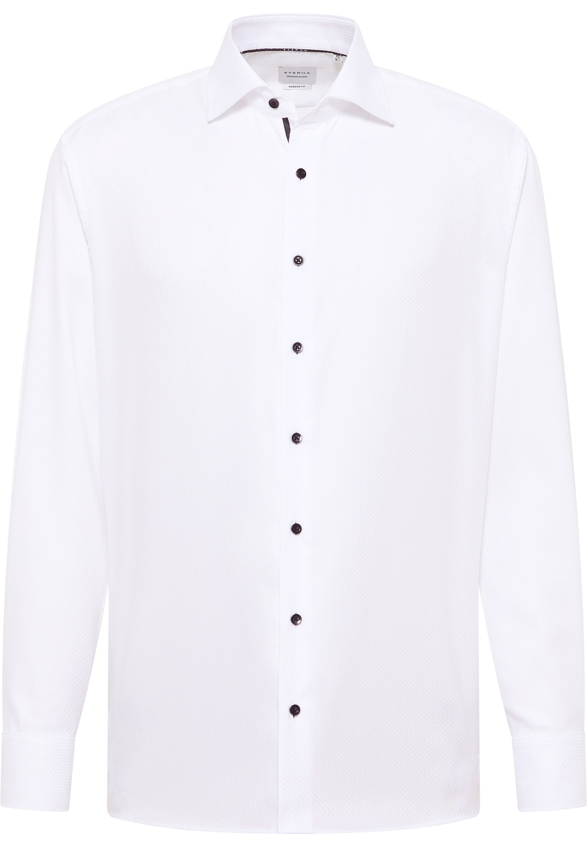 ETERNA Slim fit Business shirt in White: front