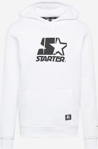 Sweat-shirt Starter Black Label en blanc : devant