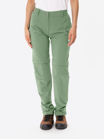 VAUDE Regular Outdoor Pants 'Farley' in Green: front