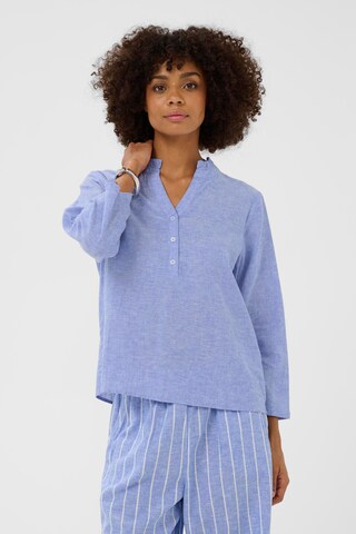 CULTURE Blouse 'CUArletty' in Blauw: voorkant