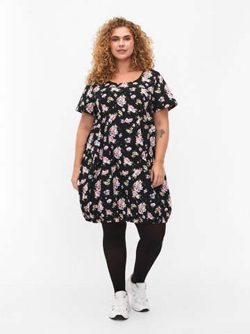 Zizzi Kleid 'JEASY' in Schwarz