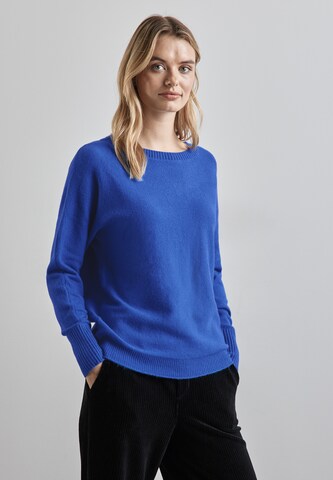 STREET ONE Sweater 'Dolman' in Blue: front