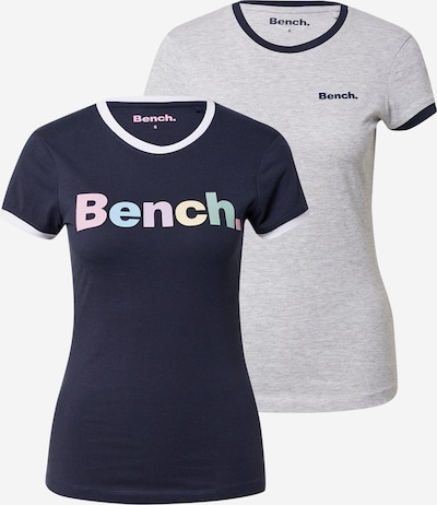BENCH Shirt in Navy / Light blue / Pastel yellow / Light grey / Light pink, Item view