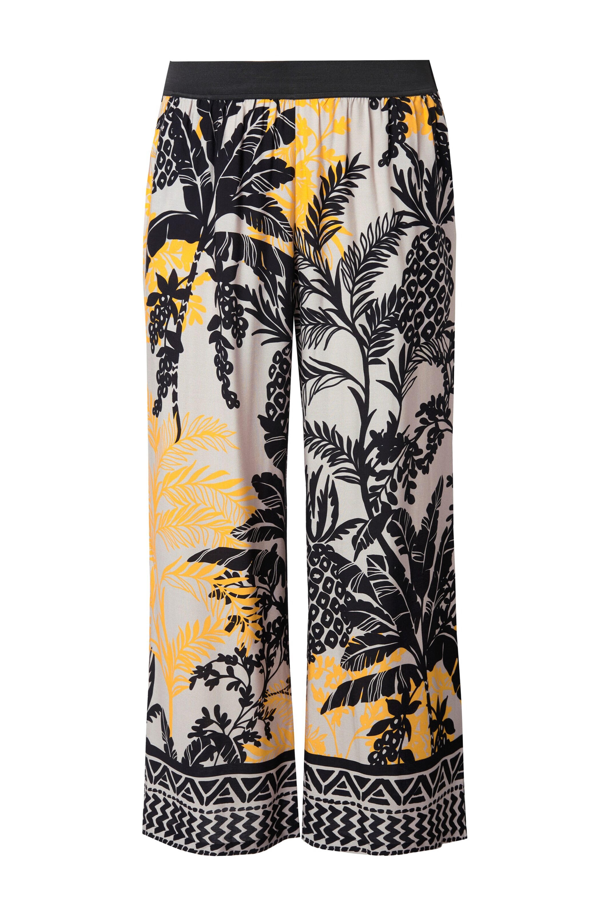 Ulla Popken Regular Broek in Zwart: voorkant