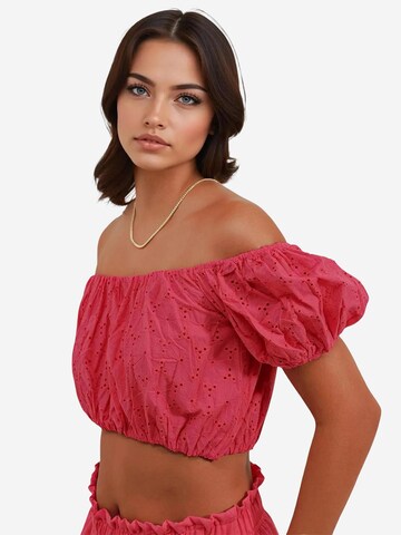 Bigdart - Blusa em rosa: frente