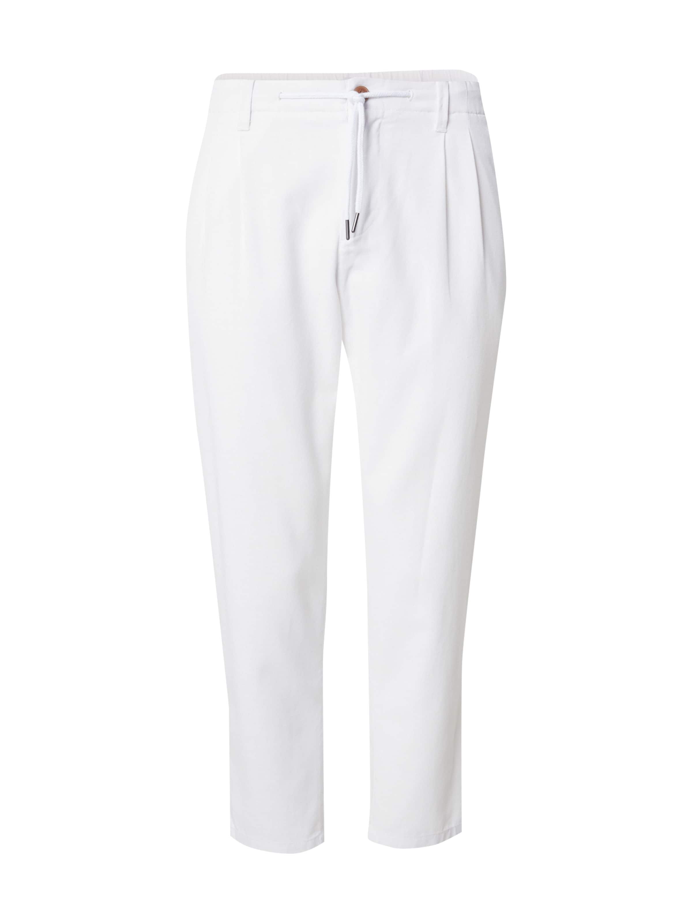 Only & Sons Bandplooibroek 'ONSLEO' in Wit: voorkant