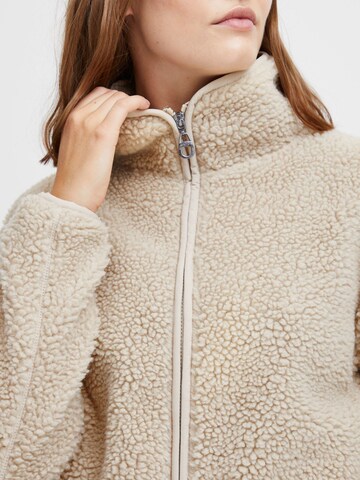 Oxmo Fleece jacket 'Tonje' in Grey