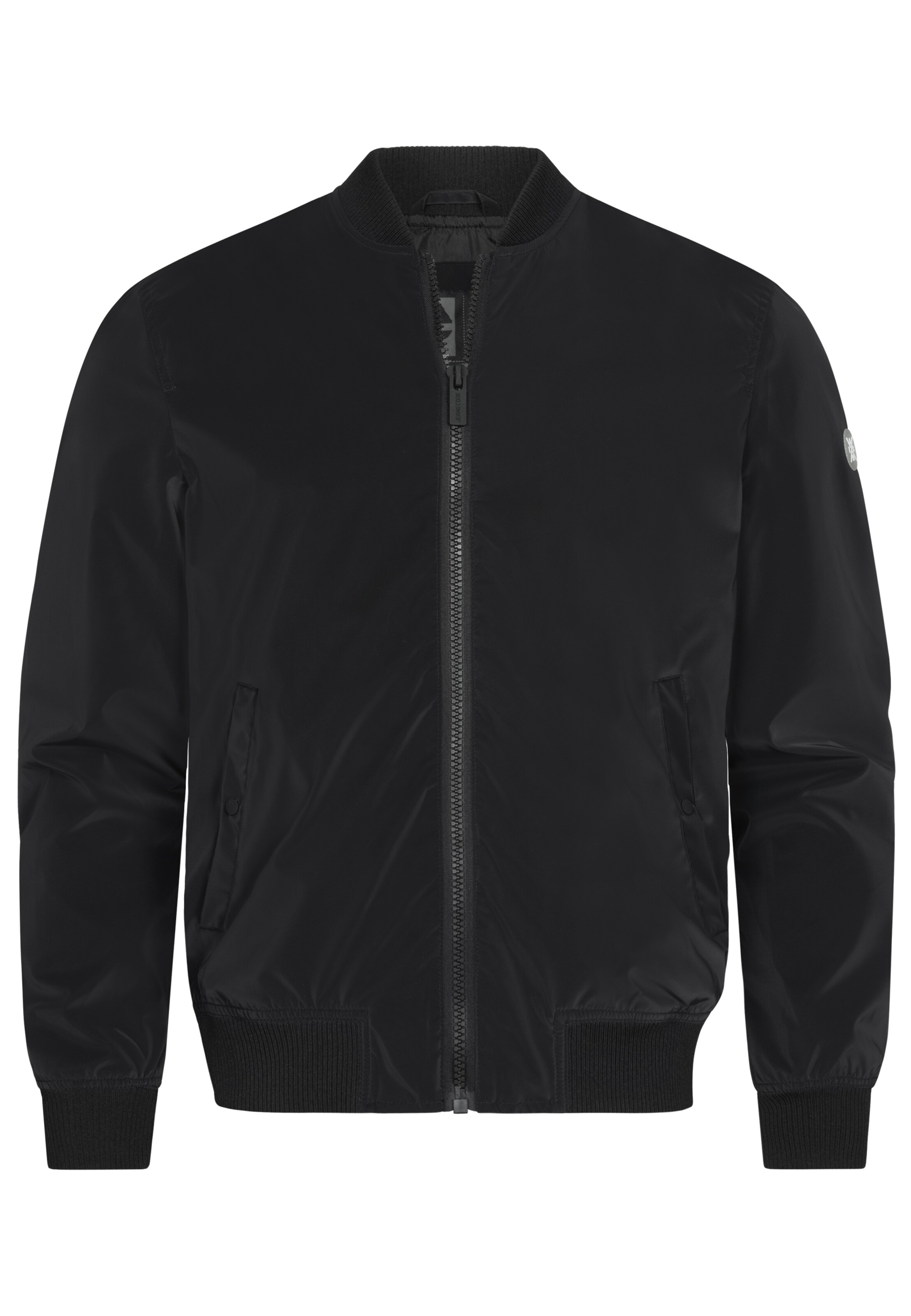 INDICODE JEANS Between-Season Jacket 'Ignam' in Black: front