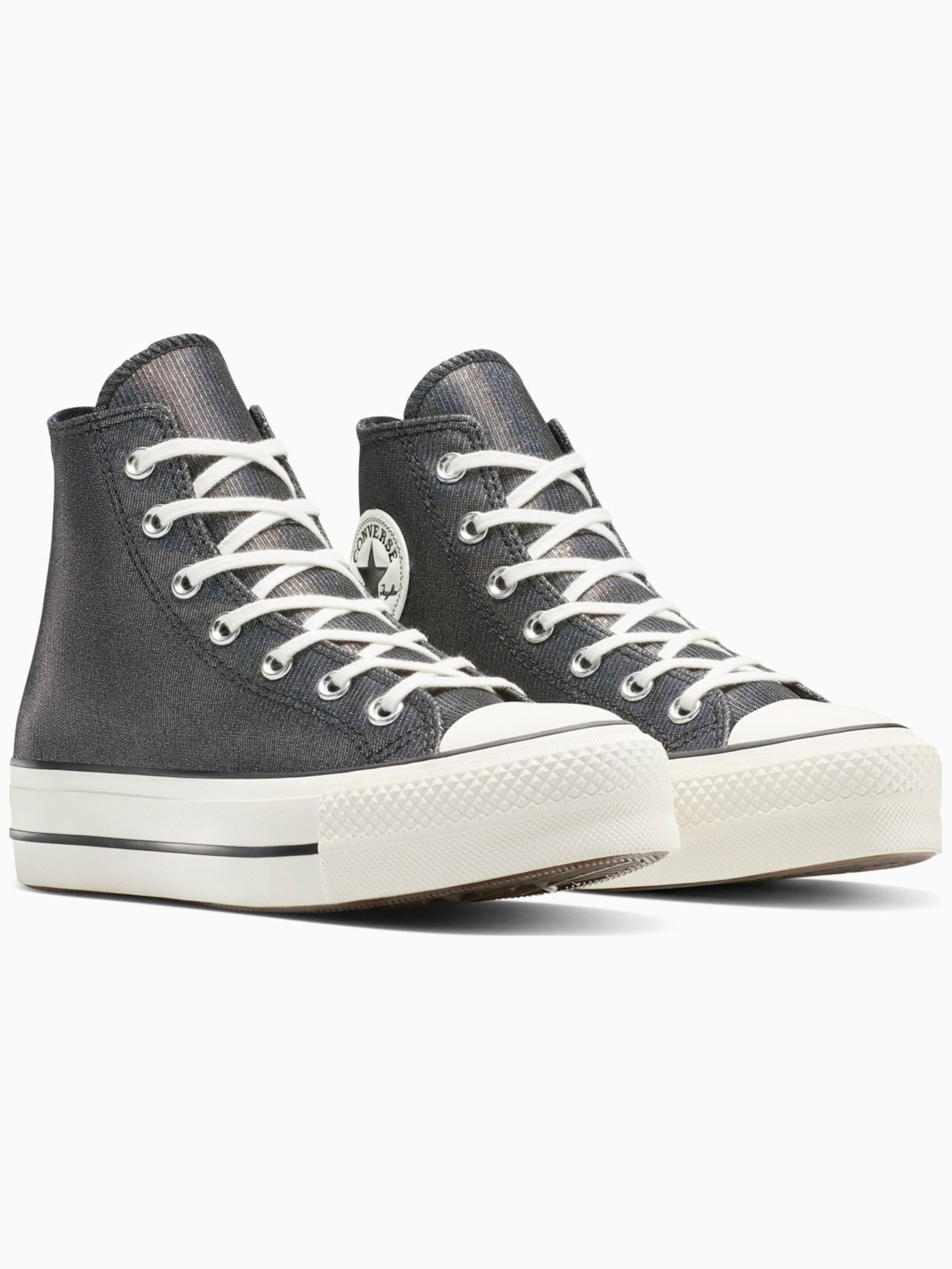 Sneaker alta 'Converse Chuck Taylor All Star Lift Platform Sparkle' di CONVERSE in grigio