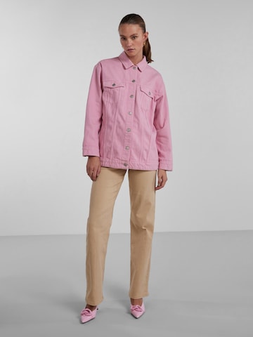 PIECES Between-Season Jacket 'Tika' in Pink