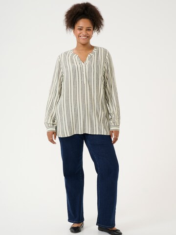KAFFE CURVE Blouse 'Mille' in Beige