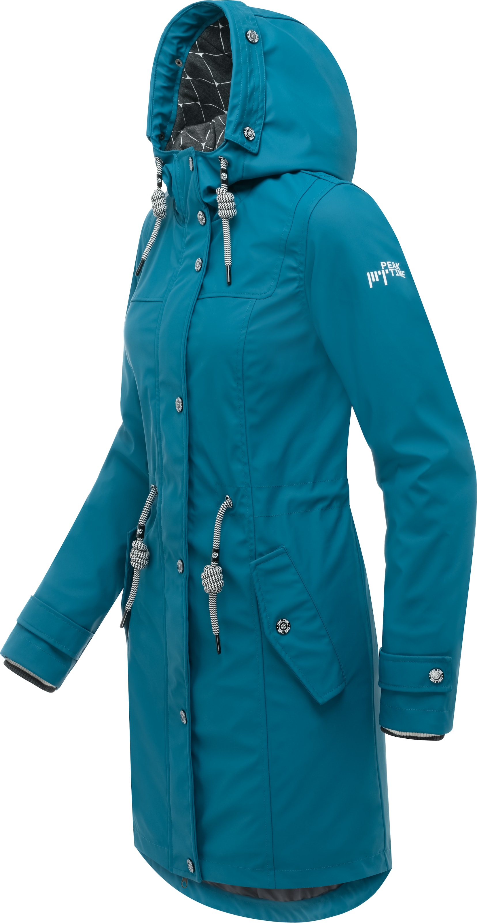 Peak Time Raincoat in Blue