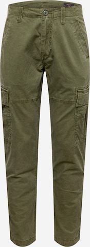 Superdry Slimfit Cargobroek 'Core' in Groen: voorkant