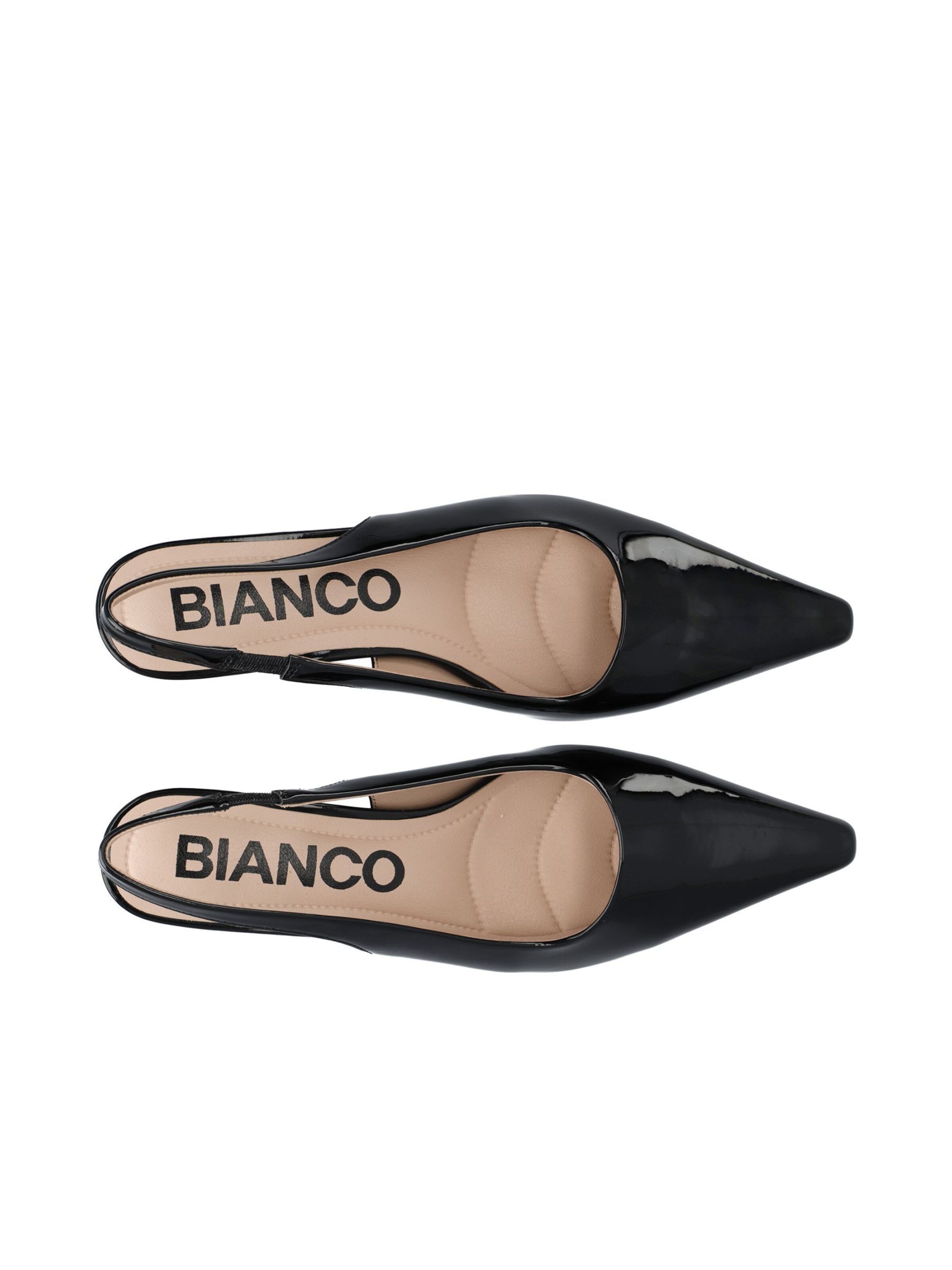 Décolleté sling 'Baley' di Bianco in nero