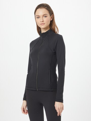 Gilly Hicks Zip-Up Hoodie in Black: front