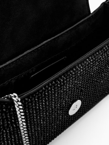 MANGO Ročna torbica 'SELINA' | črna barva