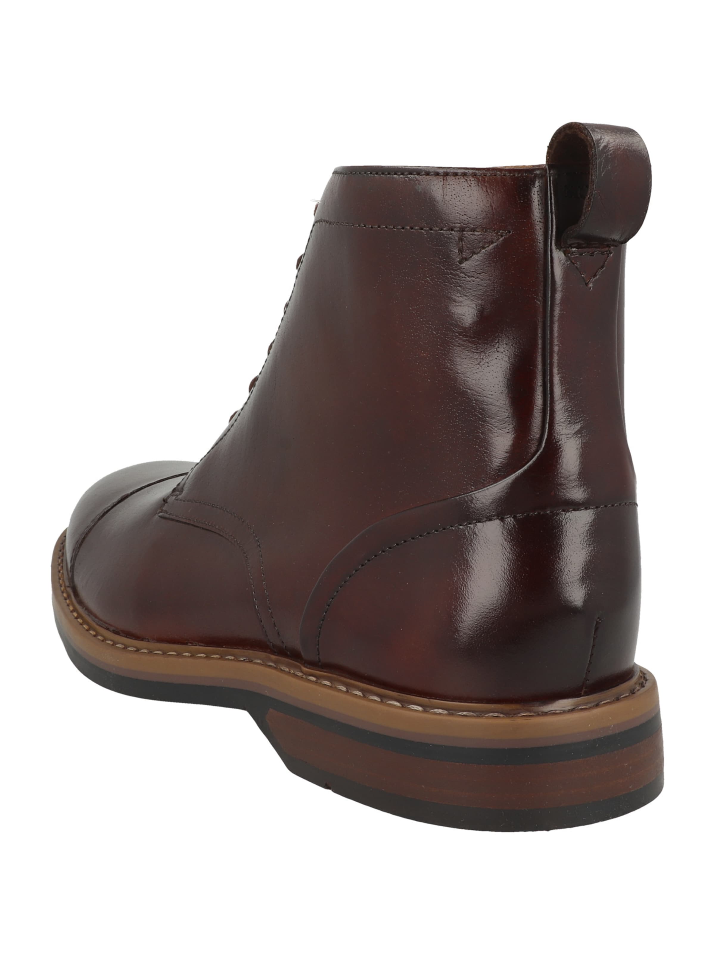 CLARKS Lace-Up Boots 'Aldwin Cap' in Brown