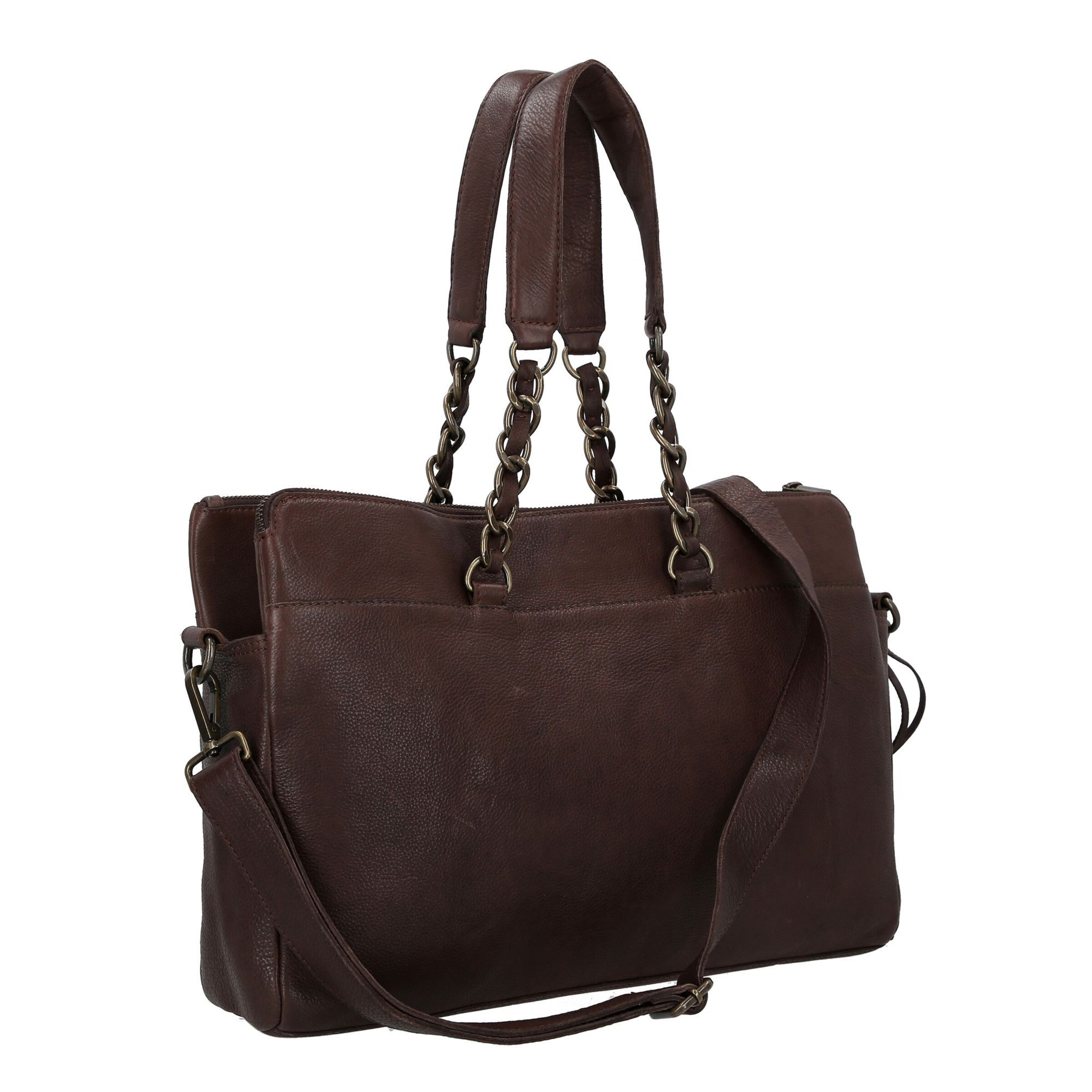 Cowboysbag Shoulder bag 'Chained Barton' in Brown