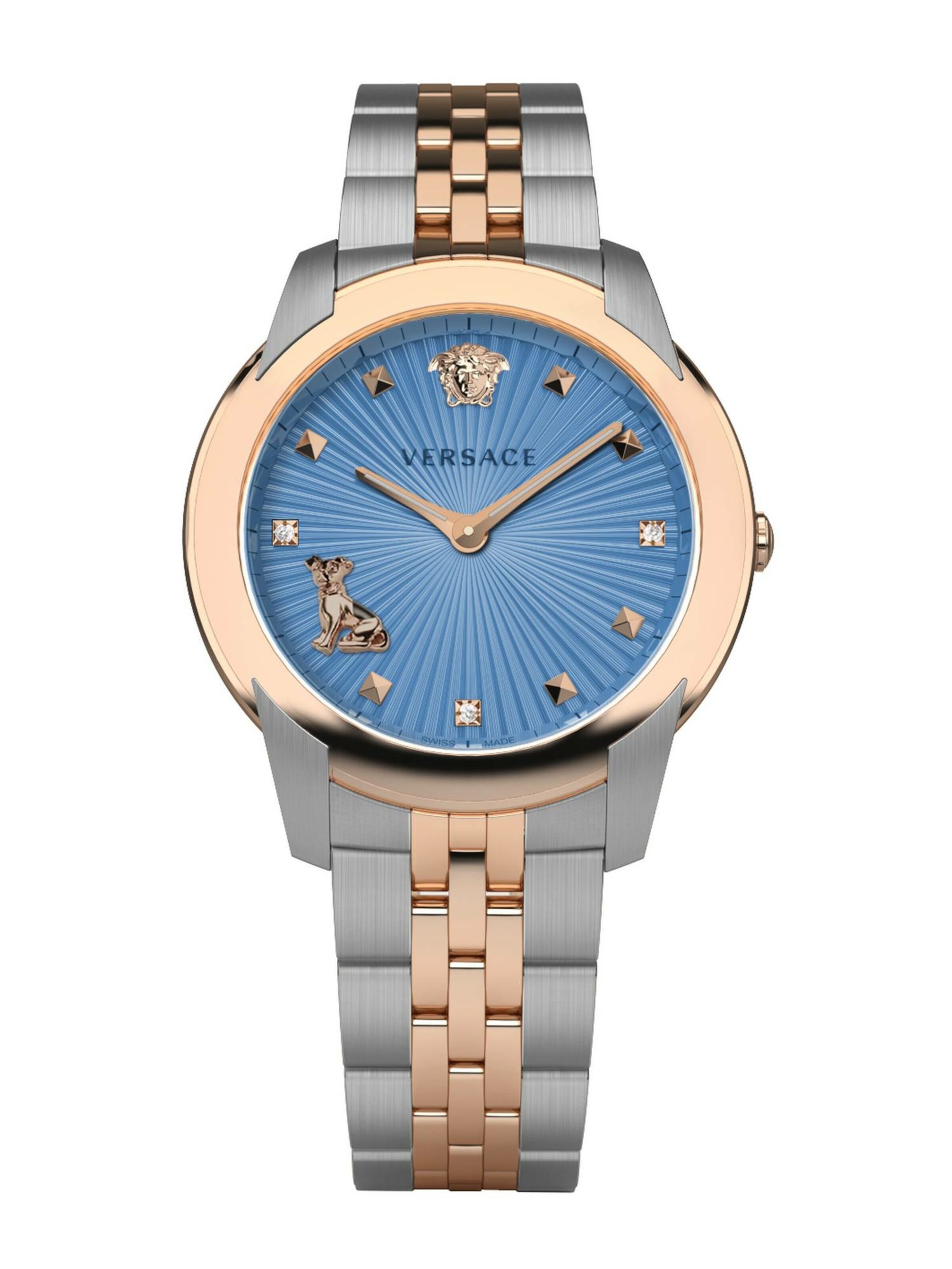 VERSACE Uhr in Blau: Vorderseite